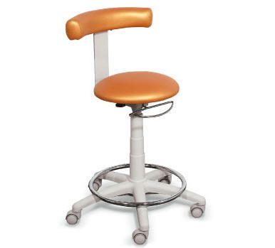 Medical stool / on casters / height-adjustable / with backrest SPD EUROCLINIC