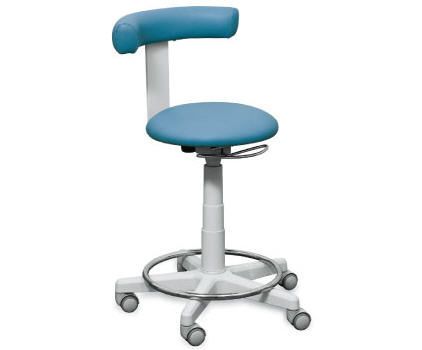 Medical stool / on casters / height-adjustable / with backrest SPD/A EUROCLINIC