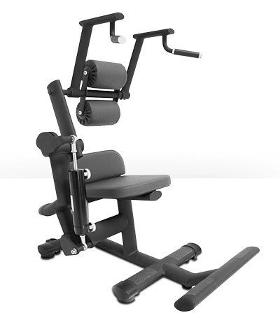 Weight training station (weight training) / back extension / abdominal crunch / rehabilitation 00003295 gym80 International