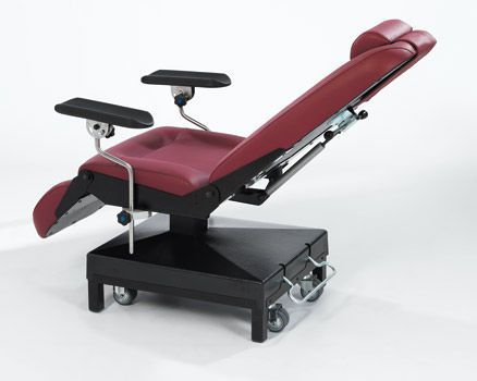 Ergonomic dialysis chair / on casters / 3-section HAMMAM MEDICAL
