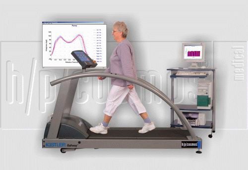 Treadmill ergometer with handrails gaitway II h/p/cosmos sports & medical