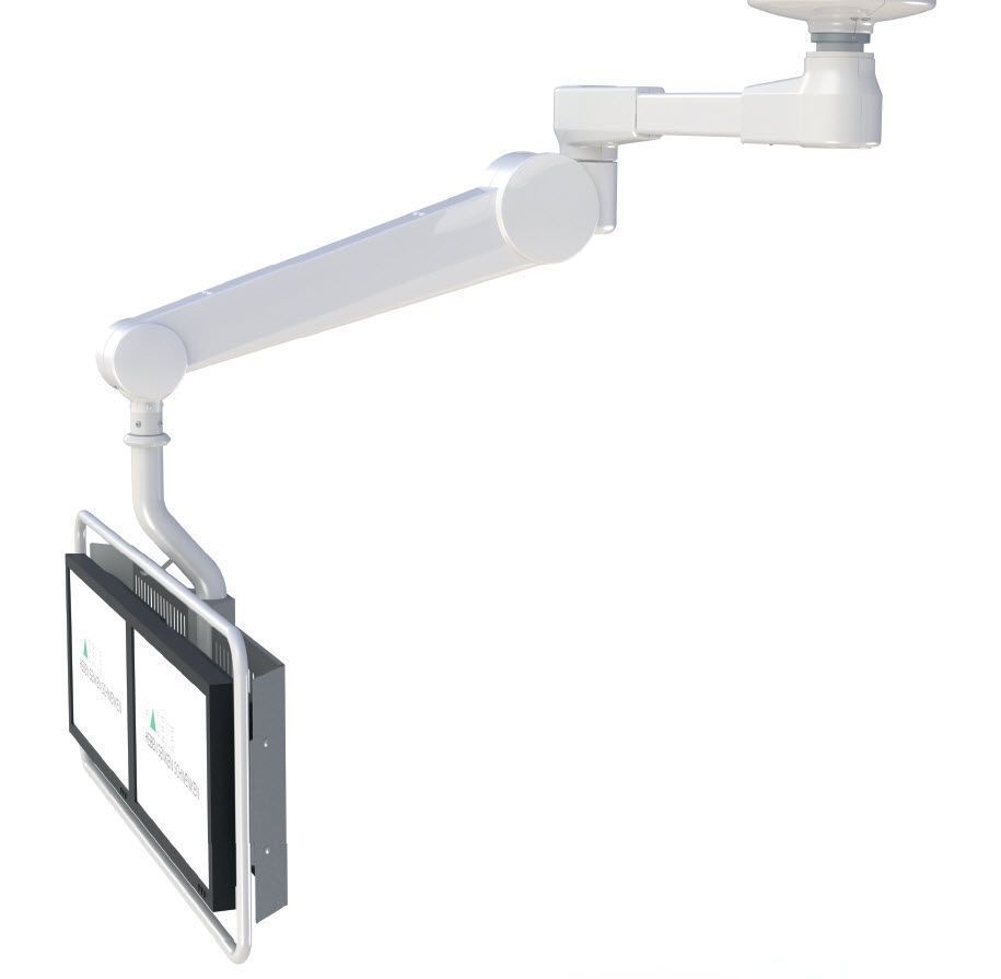 Surgical monitor support arm / ceiling-mounted HMA Lift 551 Haseke