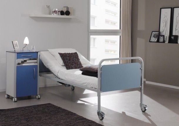 Hospital bed / mechanical / on casters / 2 sections Aris Haelvoet