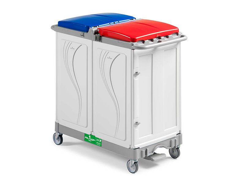 Cleaning trolley / with waste compartment ALPHA 7103 FILMOP