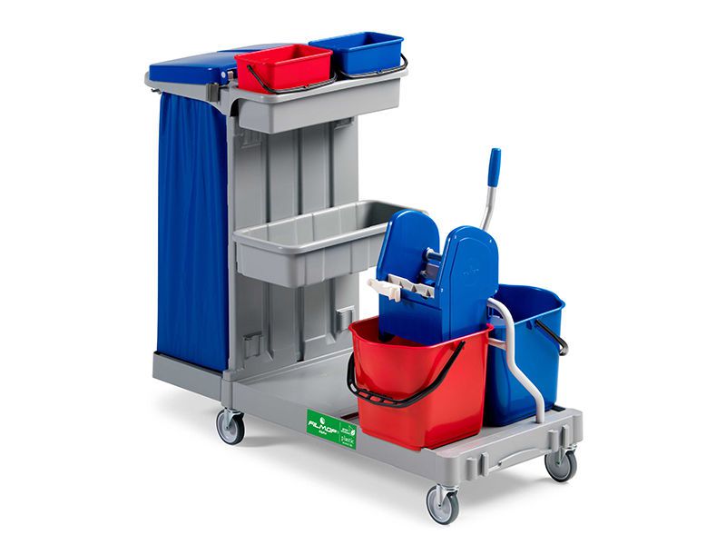 Cleaning trolley / with waste bag holder / with bucket ALPHA 4105 FILMOP