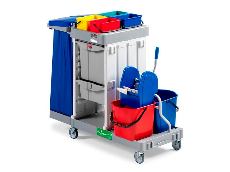 Cleaning trolley / with bucket / with waste bag holder ALPHA 5108-18 FILMOP