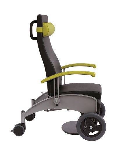 Patient transfer chair with adjustable backrest carryline mobil GREINER GmbH