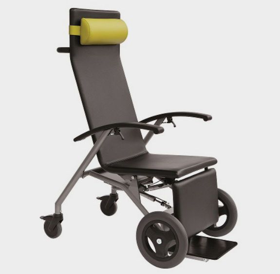 Patient transfer chair with adjustable backrest taxelo GREINER GmbH