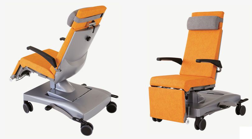 Electro-hydraulic examination table / on casters / height-adjustable / 3-section multiLine 2 standard GREINER GmbH