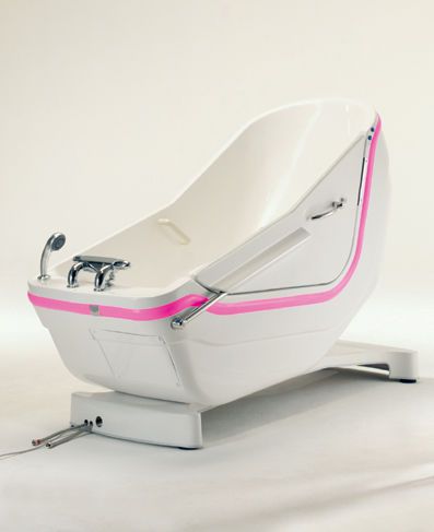Electrical medical bathtub / with side access / height-adjustable SWING Autofill Horcher Medical Systems