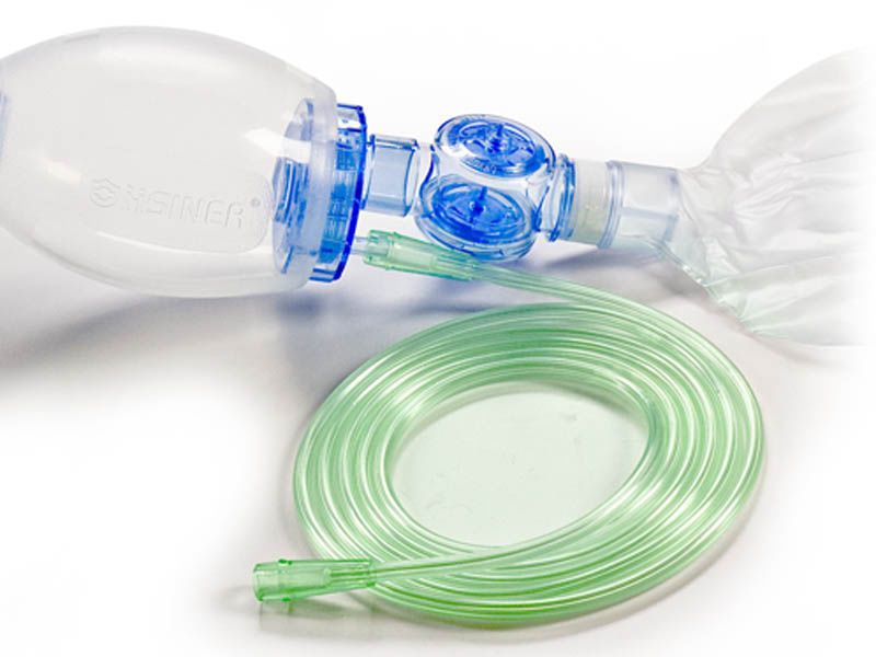 Pediatric manual resuscitator / reusable / with pop-off valve 550ml, 40 cmH2O | 60208 Hsiner