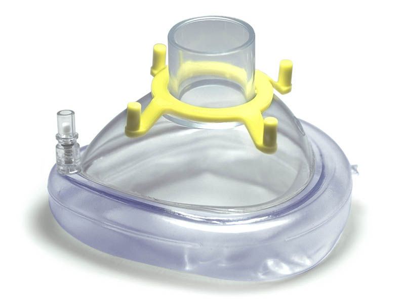 Anesthesia mask / facial / PVC / with valve 20142 Hsiner
