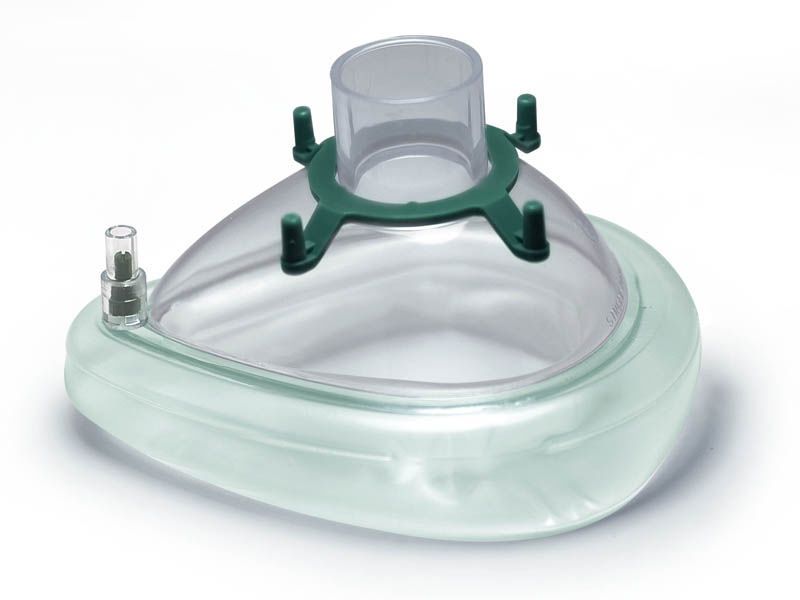 Anesthesia mask / facial / PVC / with valve 20163 Hsiner