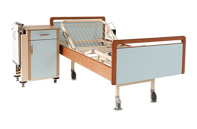Homecare bed / mechanical / on casters / 4 sections Bed1 A.A.MEDICAL