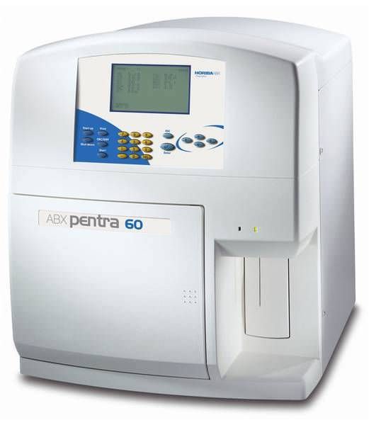 Automatic hematology analyzer / leukocyte distribution / 26-parameter / compact 60 tests/h | ABX Pentra 60 HORIBA Medical