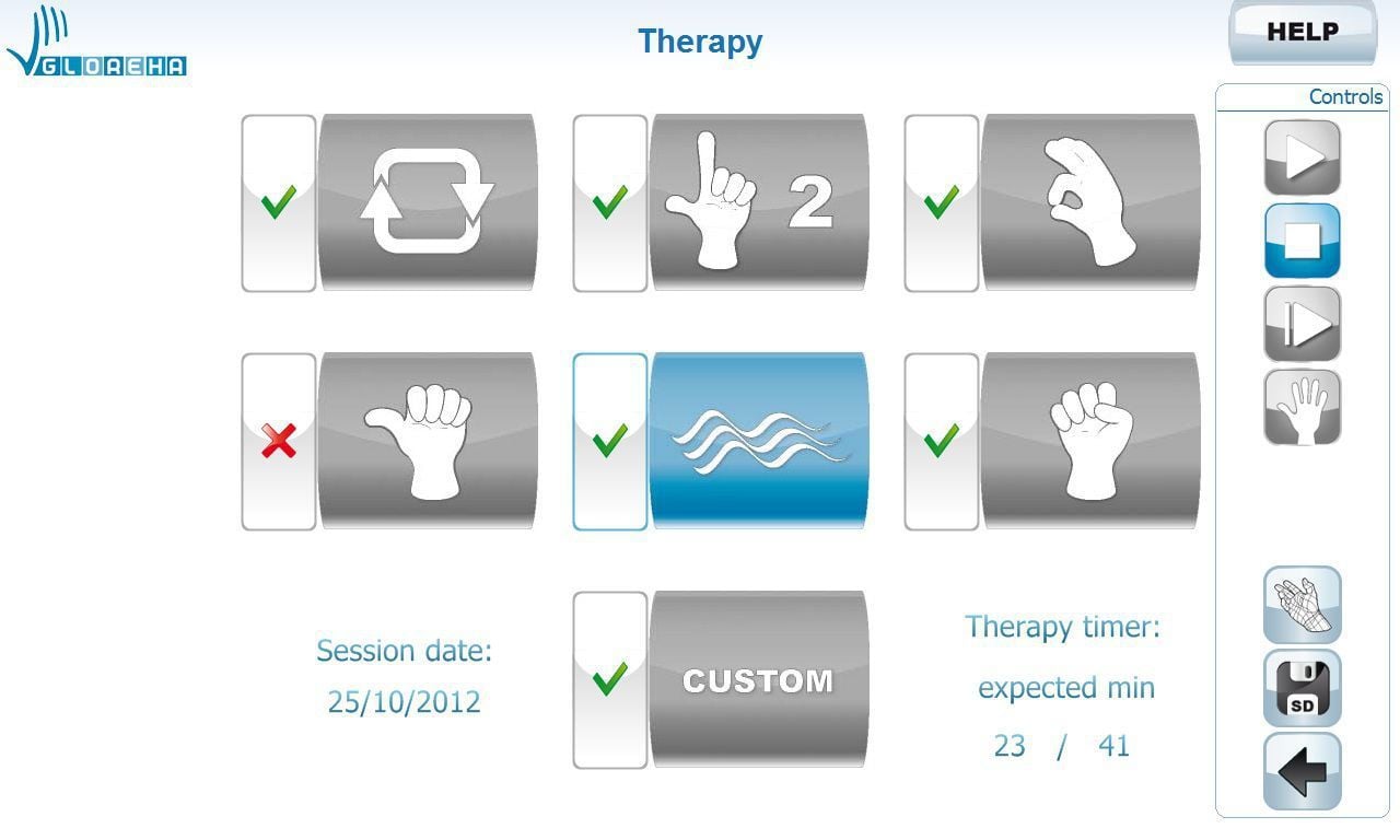3D simulation software / hand rehabilitation Gloreha® Idrogenet 3D simulation software / hand rehabilitation Gloreha® Idrogenet