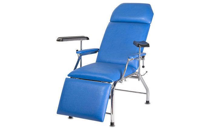 Medical examination chair / hydraulic / height-adjustable / 3-section HMF-1630 A.A.MEDICAL