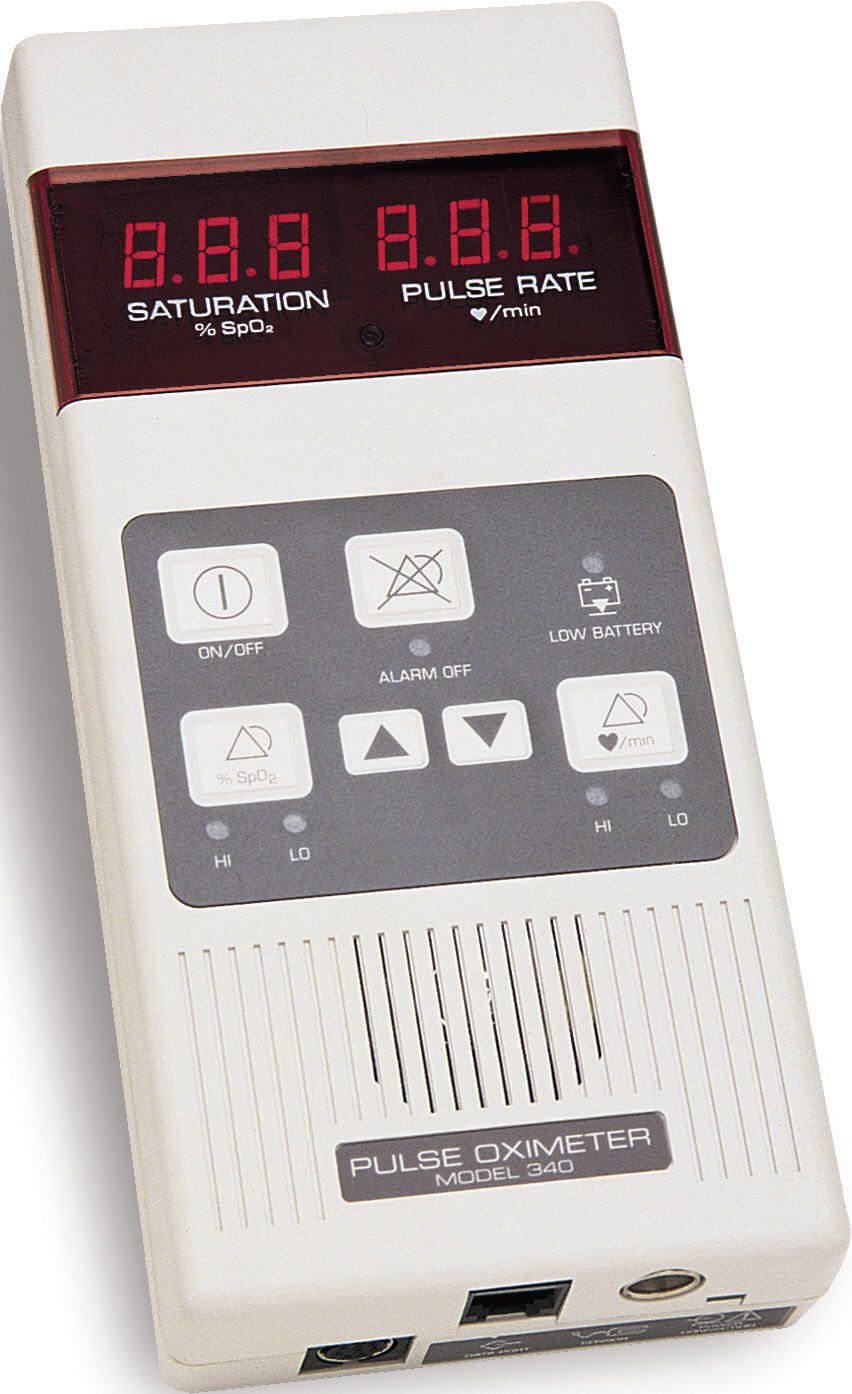 Handheld pulse oximeter / with separate sensor 0-100 % SpO2 | MODEL 340 Mediaid Inc.