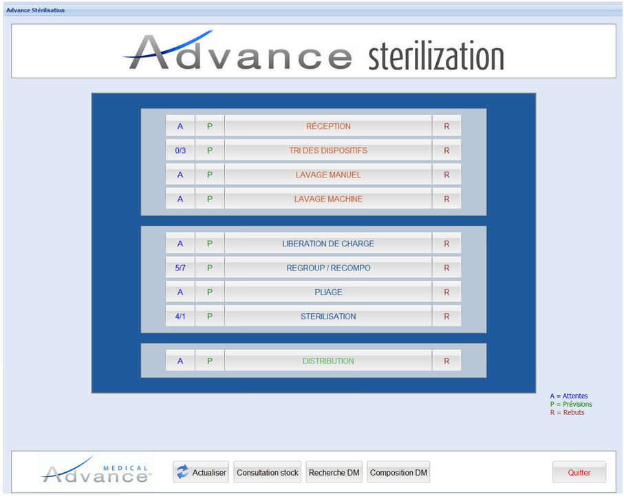 Management software / medical / for sterilization service ADVANCE Medical advance