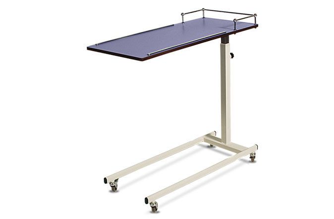 Overbed table / on casters / height-adjustable HMF-2001 A.A.MEDICAL