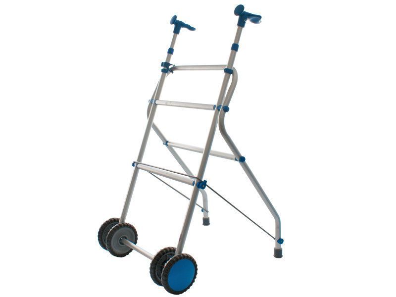 Folding walker / height-adjustable / with 2 casters AYR-01 Lapastilla Soluciones Integrales SL