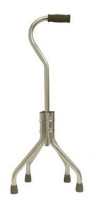 Quadripod walking stick / with offset handle / bariatric Benmor Medical