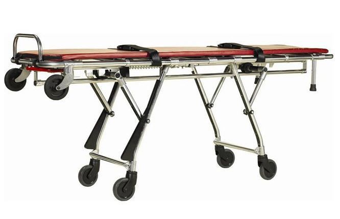 Mortuary stretcher trolley / height-adjustable / mechanical / 1-section 190 Kg LEEC