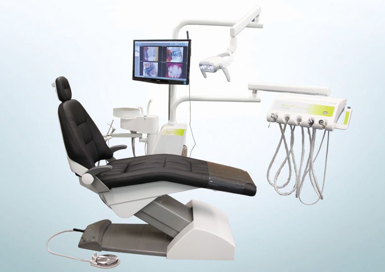Dental treatment unit with motor-driven chair / with lamp / with monitor Master Package Beyes Dental Canada