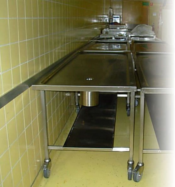 Necropsy table / on casters 500 kg | MA-2030 MEDIS Medical Technology