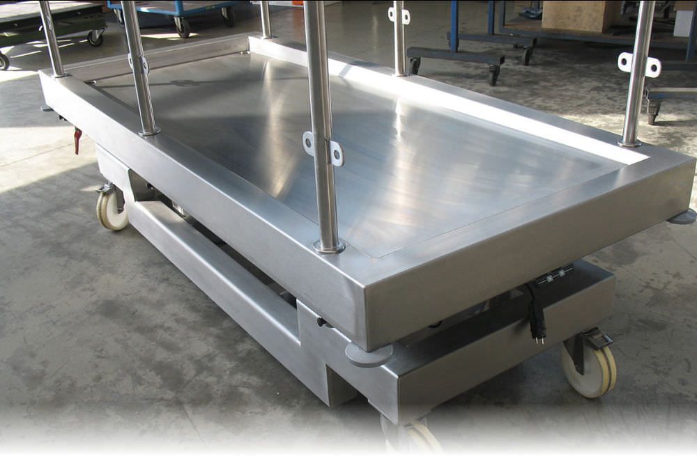 Necropsy table / electric / height-adjustable / on casters 1200 kg | MA-2038.1 MEDIS Medical Technology