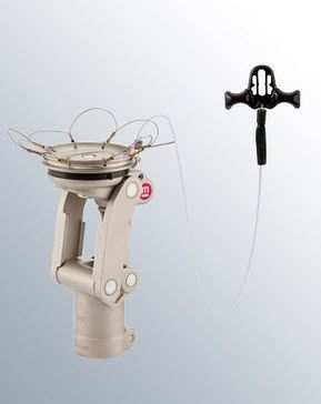 Prosthetic knee joint (lower extremity) / polycentric / manual lock / adult OFM1/KFM1 medi