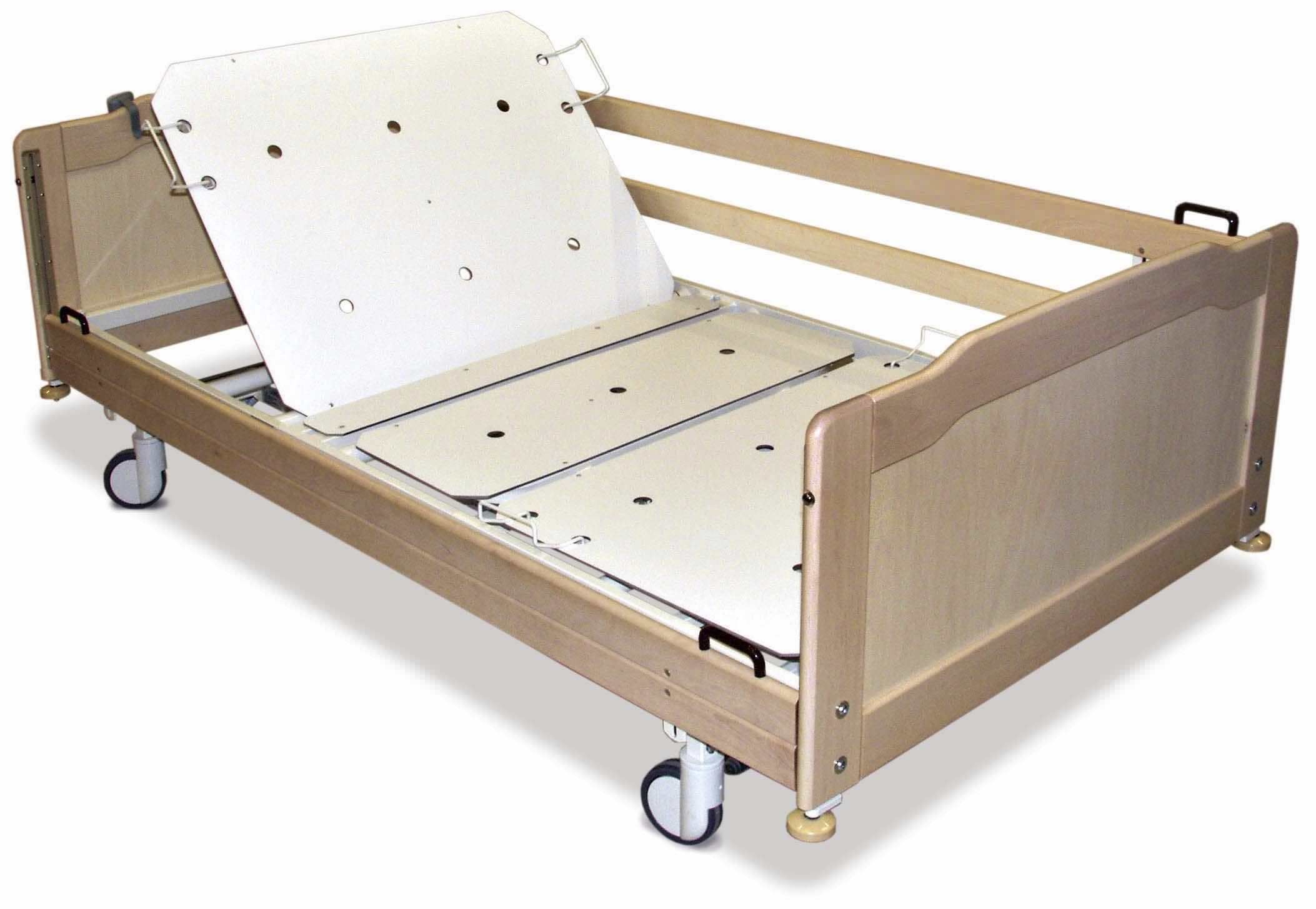 Nursing home bed / mechanical / on casters / 4 sections Extra Wide Alli HS Lojer