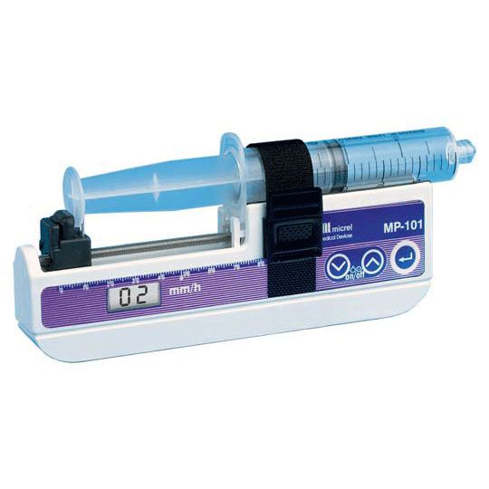 Ambulatory syringe pump / 1 channel 1 ? 99 mm/hr | MP 101+ Micrel Medical Devices