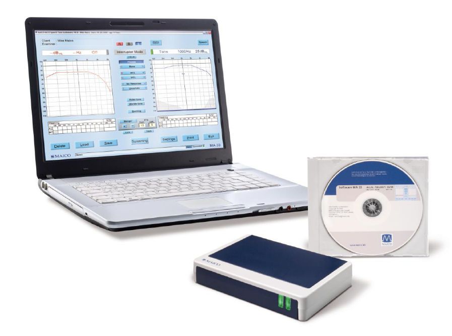 Audiometer (audiometry) / diagnostic audiometer / computer-based MA 33 MAICO Diagnostic