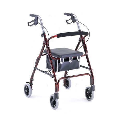 4-caster rollator / height-adjustable / with seat W462-1 Merits Health Products