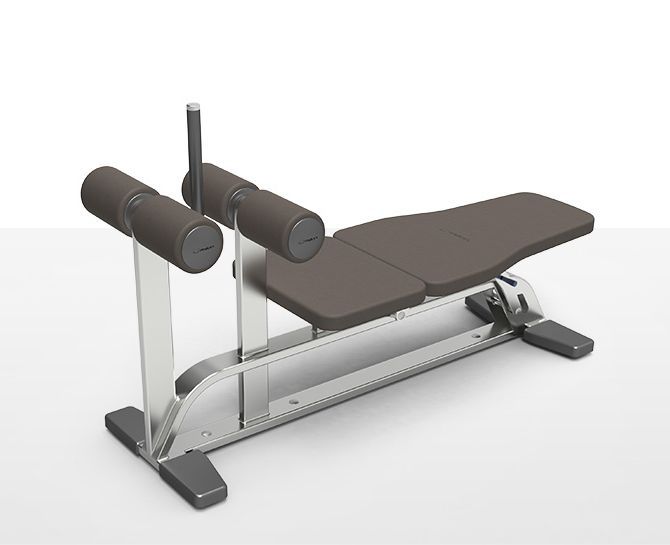 Abdominal crunch bench (weight training) / traditional / flat milcanic milon industries