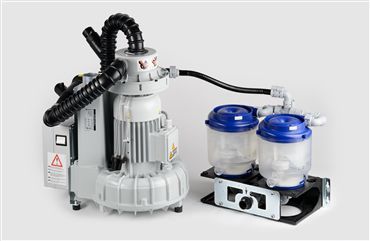 Aspirating central vacuum pump / dental / liquid ring / 5-workstation EXCOM hybrid 5/A5 METASYS Medizintechnik GmbH