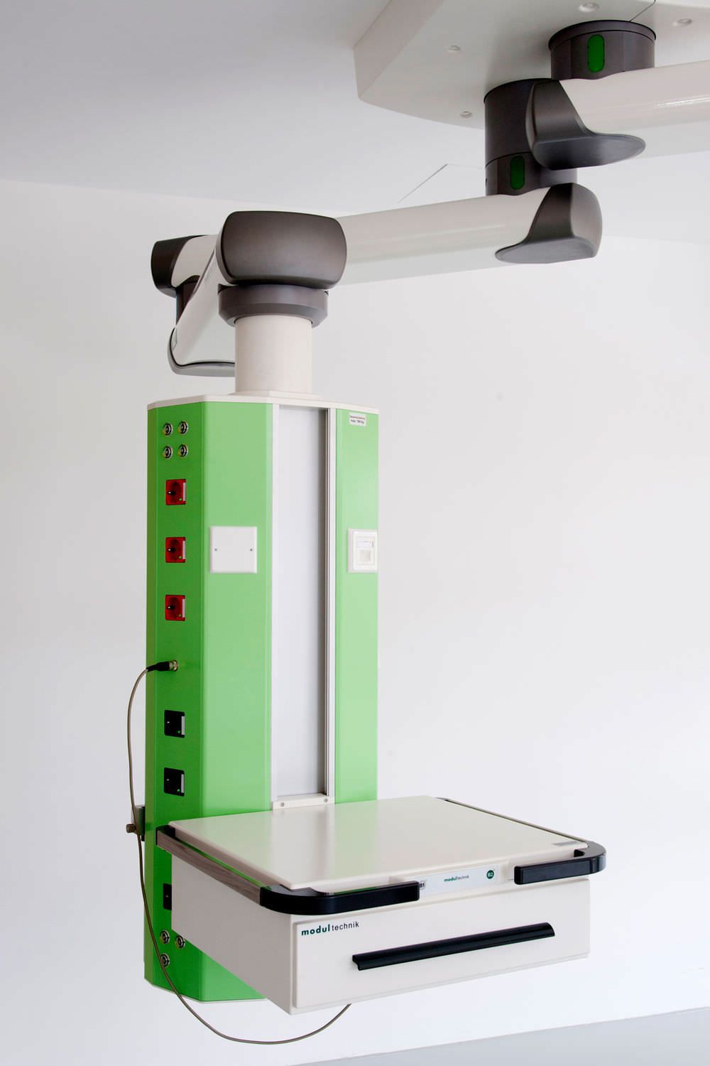 Ceiling-mounted medical pendant moduversa Modul technik