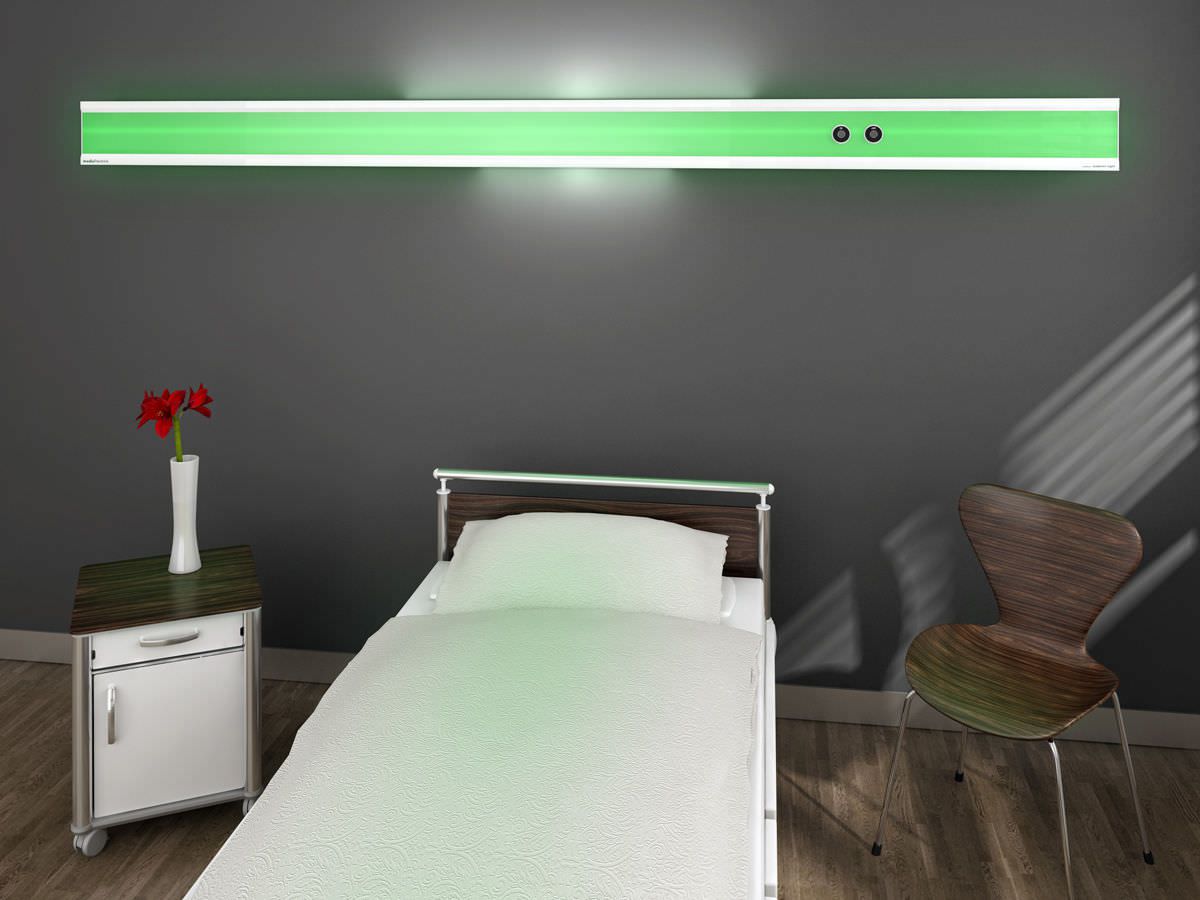 Bed head unit with light / horizontal modulux ambient light Modul technik
