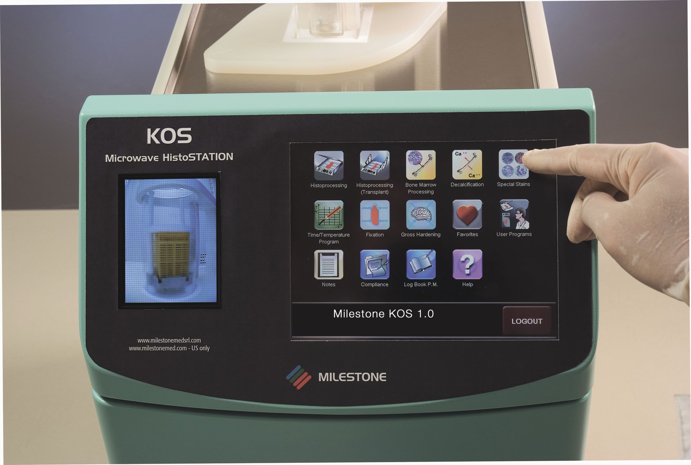 Tissue automatic sample preparation system / fixation / microwave KOS Milestone