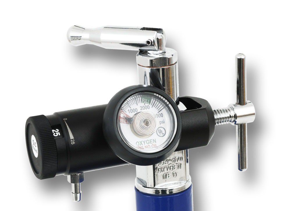 Oxygen pressure regulator / adjustable-flow 0890 Attucho