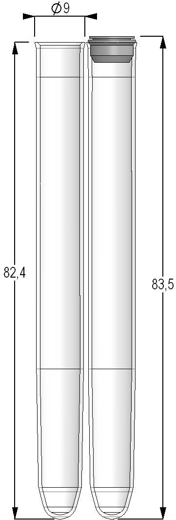 U-bottom test tube / cylindrical / polypropylene 2.50 ml | MPW32073BC3, MP32032 Micronic