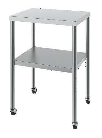 Stainless steel instrument table / on casters / 2-tray BT1620 Logiquip
