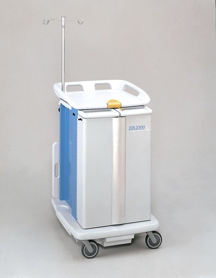 Emergency trolley / with IV pole ER2000 Logiquip