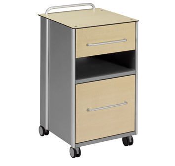Bedside table / on casters MAC-308 S MUKA METAL