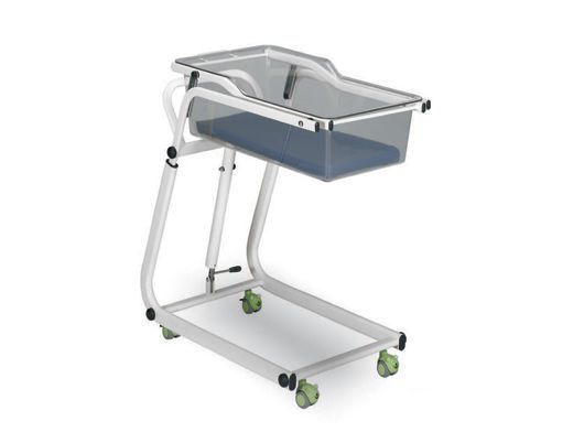 Height-adjustable hospital baby bassinet / transparent BK 301 MUKA METAL