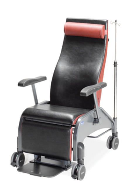 Transfer chair / on casters / reclining LC-1600 MUKA METAL