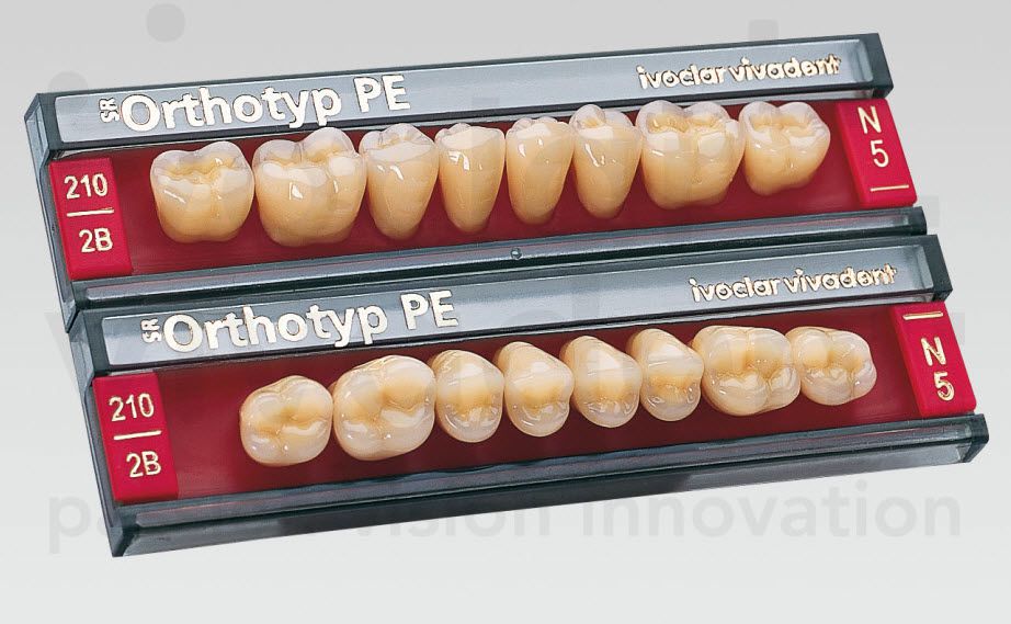 Resin dental prosthesis SR Orthotyp PE Ivoclar Vivadent