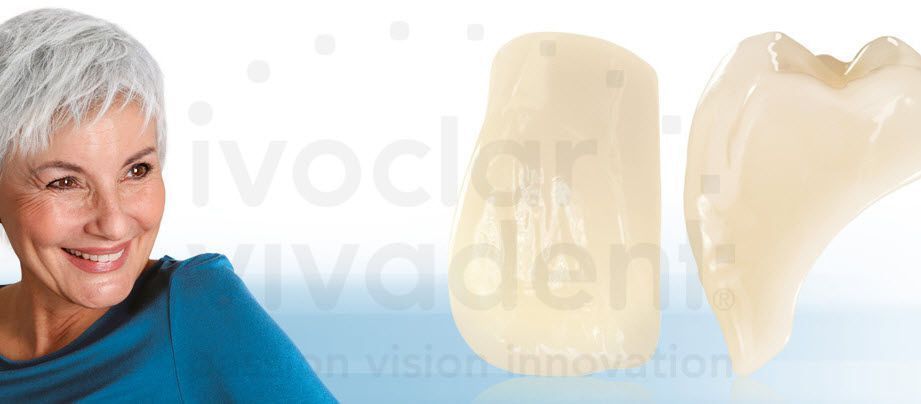 Nanocomposite dental prosthesis SR Phonares II Typ Ivoclar Vivadent