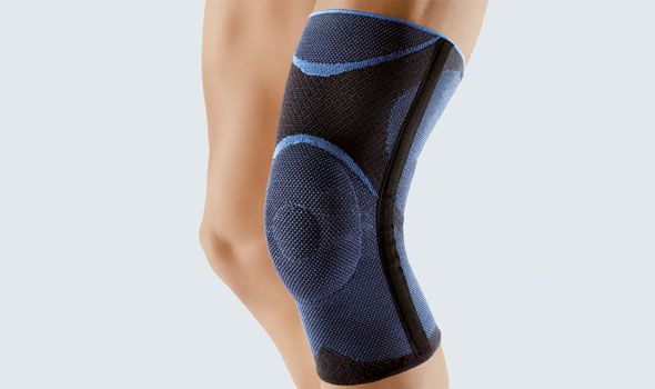 Knee sleeve (orthopedic immobilization) / with patellar buttress / with flexible stays Cellacare® Genu Lohmann & Rauscher